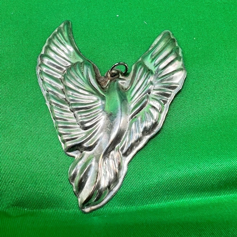 Wallace Peace Dove Sterling Silver Christmas Ornament VTG